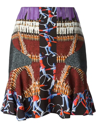 Peter Pilotto 'ceremony' Print Skirt In Multicolour