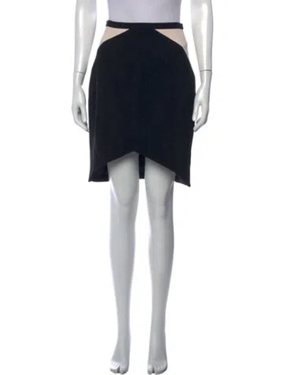 Pre-owned Peter Pilotto Colorblock Pattern Mini Skirt In Blue