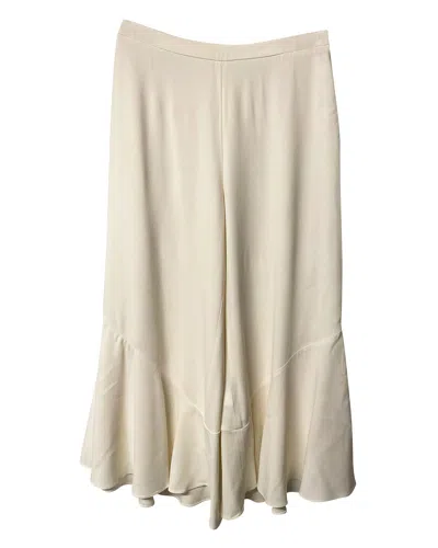 Peter Pilotto Cropped Pants In White Acetate In Neutral