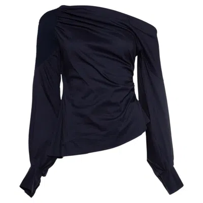 Pre-owned Peter Pilotto , Dark Blue Assymetric Off Shoulder Top