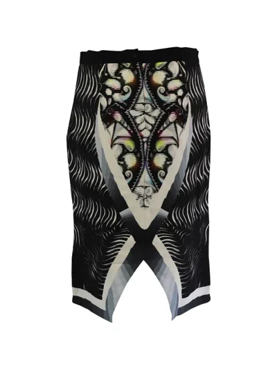Pre-owned Peter Pilotto Eleni Printed Skirt In Black