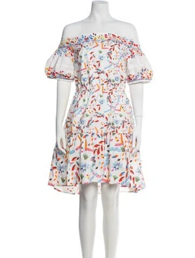 Pre-owned Peter Pilotto Floral Print Knee-length Dress In Multi