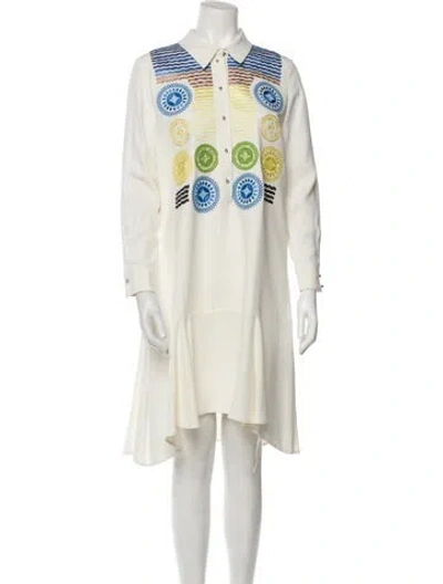 Pre-owned Peter Pilotto Mini Dress In Neutral