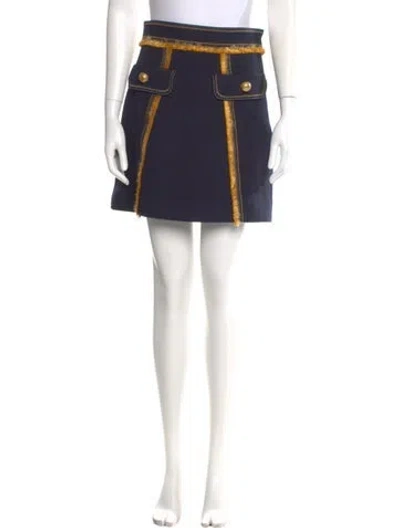 Pre-owned Peter Pilotto Mini Skirt In Blue