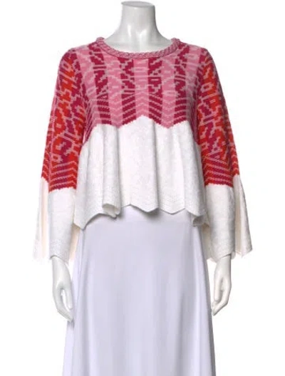 Pre-owned Peter Pilotto Patterned Crew Neck Sweater In Multicolor