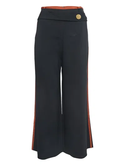 Pre-owned Peter Pilotto  Side-stripe Trousers In Black