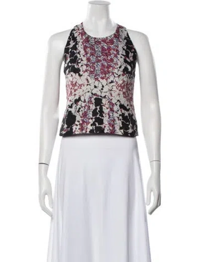 Pre-owned Peter Pilotto Printed Halterneck Top In Blue