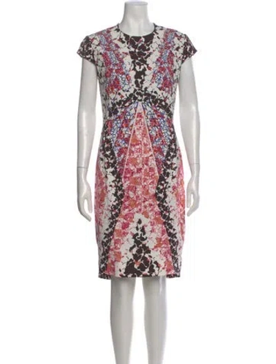 Pre-owned Peter Pilotto Printed Knee-length Dress In Neutral