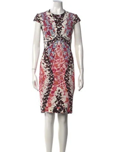 Pre-owned Peter Pilotto Printed Knee-length Dress In White