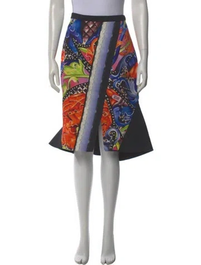 Pre-owned Peter Pilotto Printed Knee-length Skirt In Green