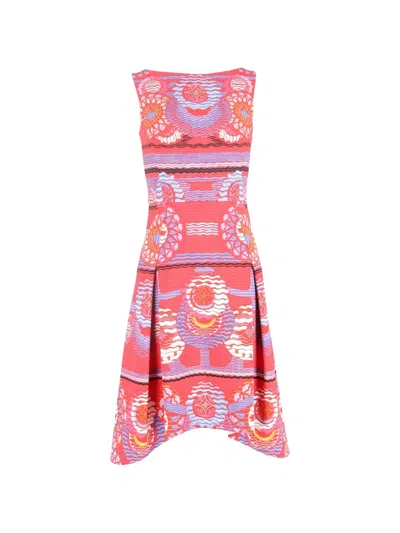 Pre-owned Peter Pilotto Printed Midi Dress In Red