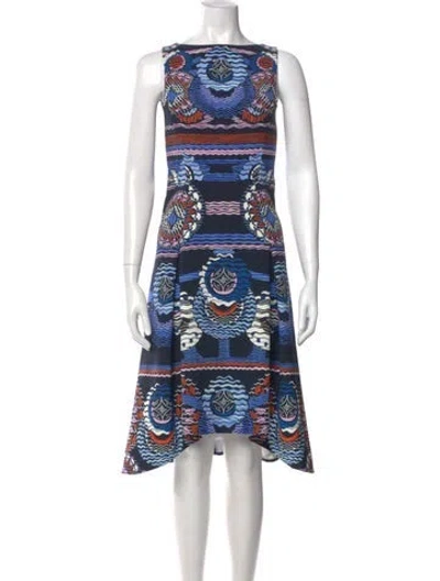 Pre-owned Peter Pilotto Printed Midi Length Dress In Blue