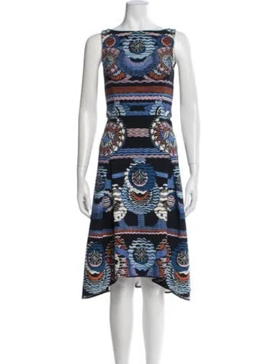 Pre-owned Peter Pilotto Printed Midi Length Dress In Blue