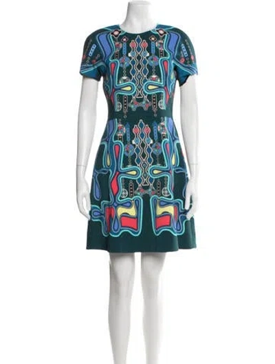 Pre-owned Peter Pilotto Printed Midi Length Dress In Blue