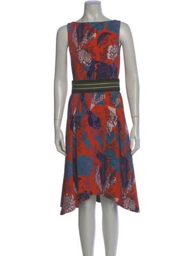 Pre-owned Peter Pilotto Printed Midi Length Dress In Multi