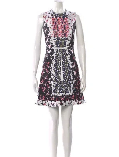 Pre-owned Peter Pilotto Printed Mini Dress In Blue