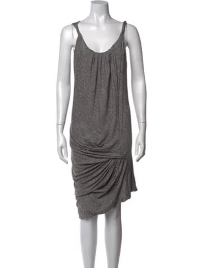 Pre-owned Peter Pilotto Printed Mini Dress In Grey