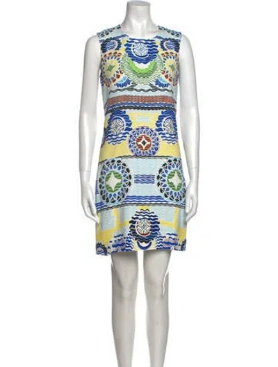 Pre-owned Peter Pilotto Printed Mini Dress In Multi