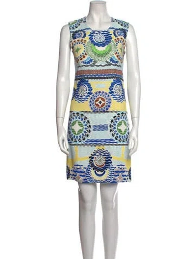 Pre-owned Peter Pilotto Printed Mini Dress In White