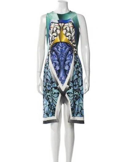 Pre-owned Peter Pilotto Silk Midi Length Dress In Black
