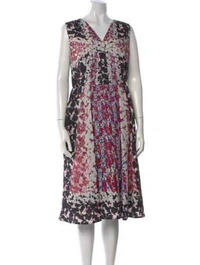 Pre-owned Peter Pilotto Silk Midi Length Dress In Multi