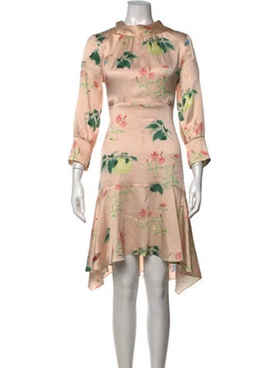 Pre-owned Peter Pilotto Silk Midi Length Dress In Orange