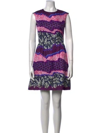 Pre-owned Peter Pilotto Silk Mini Dress In Black