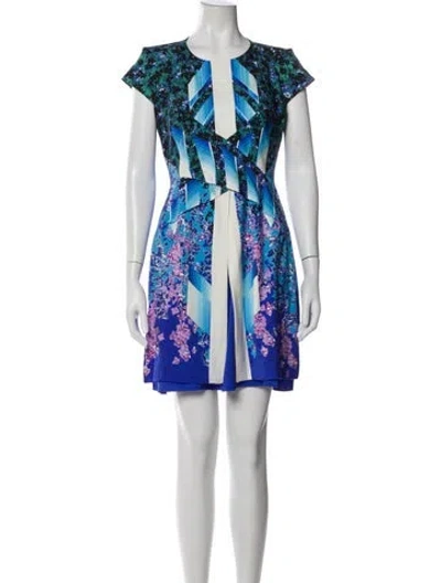 Pre-owned Peter Pilotto Silk Mini Dress In Multi