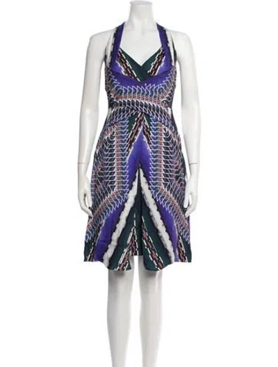 Pre-owned Peter Pilotto Silk Mini Dress In Multi