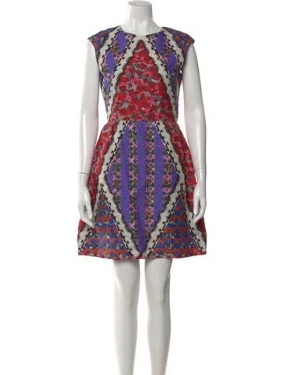Pre-owned Peter Pilotto Silk Mini Dress In Pink