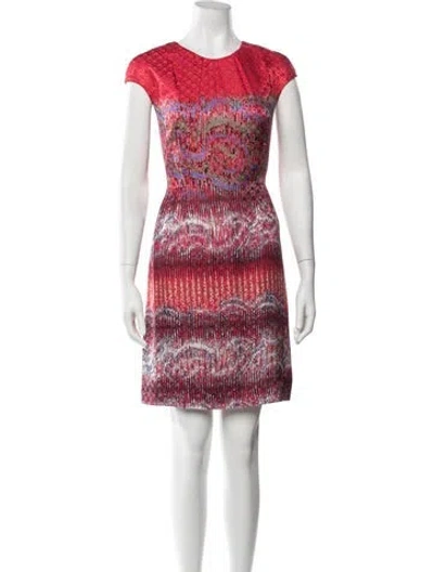Pre-owned Peter Pilotto Silk Mini Dress In Pink