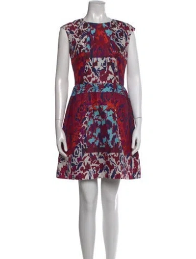 Pre-owned Peter Pilotto Silk Mini Dress In Purple