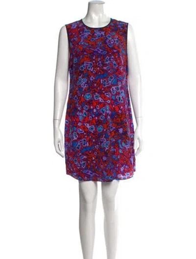 Pre-owned Peter Pilotto Silk Mini Dress In Red