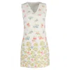 Peter Pilotto Sleeveless Floral Mini Dress In White Polyester In White