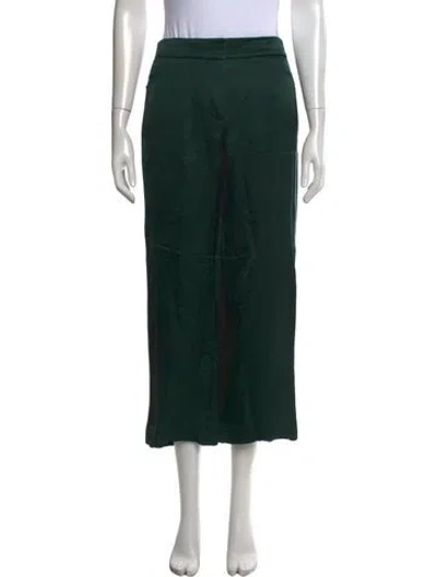 Pre-owned Peter Pilotto Straight Leg Pants In Green