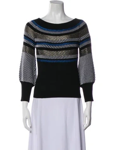Pre-owned Peter Pilotto Striped Scoop Neck Sweater In Multi