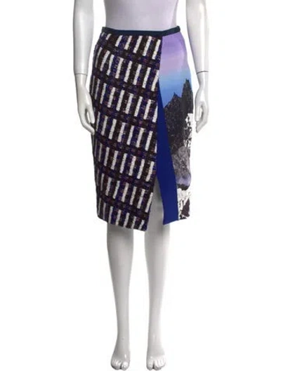 Pre-owned Peter Pilotto Virgin Wool Knee-length Skirt