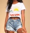 Peter Prince Tulum Crop Tee In White In White