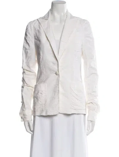 Pre-owned Peter Som Blazer In White