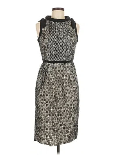 Pre-owned Peter Som Cocktail Dress In Gray