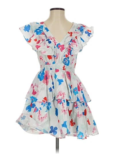 Pre-owned Peter Som Cocktail Dress In White