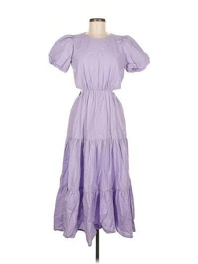 Pre-owned Peter Som Collective Casual Dress In Purple