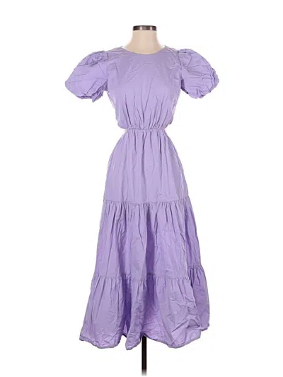 Pre-owned Peter Som Collective Casual Dress In Purple