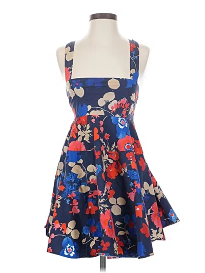 Pre-owned Peter Som Collective Sleeveless Top Blue Halter Neckline Tops