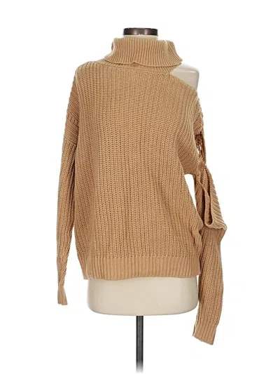 Pre-owned Peter Som Collective Turtleneck Sweater In Brown