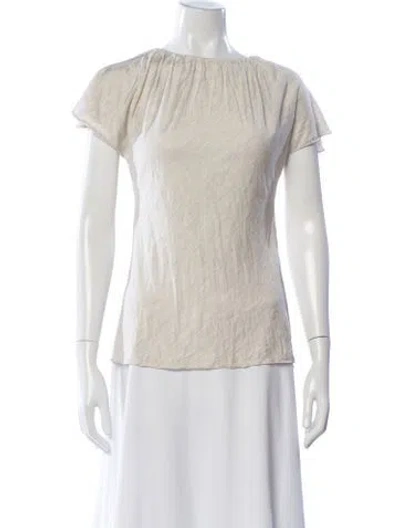Pre-owned Peter Som Crew Neck Sleeveless Top In Neutral