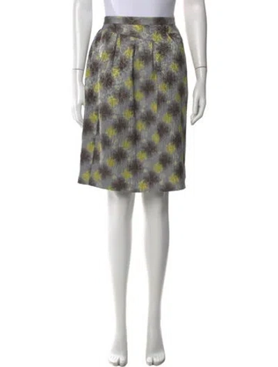 Pre-owned Peter Som Floral Print Midi Length Skirt