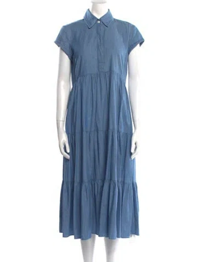 Pre-owned Peter Som Midi Length Dress In Blue