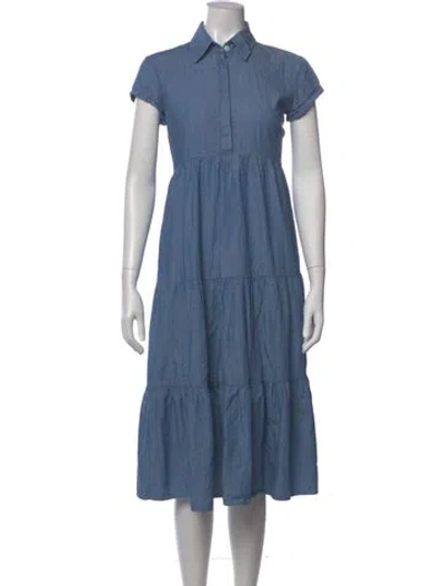 Pre-owned Peter Som Midi Length Dress In Blue