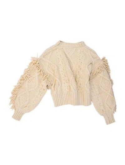 Pre-owned Peter Som Mock Neck Sweater In Neutral